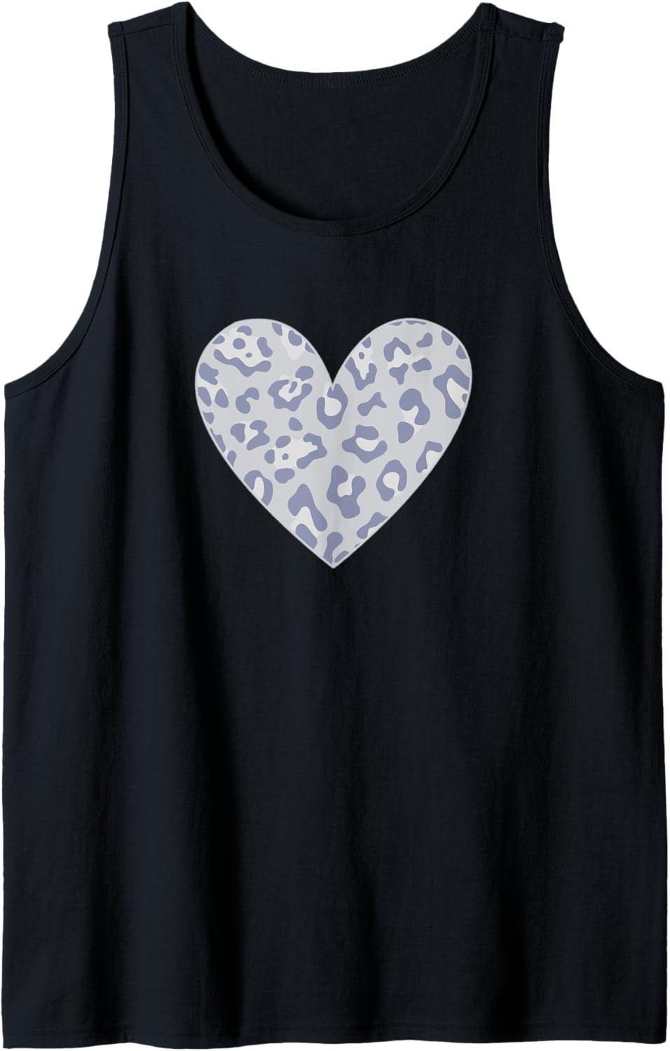 Cold Gray Leopard Cheetah Print Animal Lover Tank Top Tank Top Comfort Fit Best Seller Look