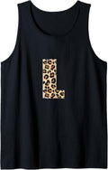 Cheetah Print Letter L Initial Letter L Leopard Tank Top Tank Top Premium Print Best Seller Look