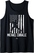 Distressed Flag Swing Michael Curialle Prospect Baseball Fan Tank Top Tank Top | Premium Quality