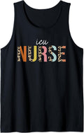 ICU Nurse Life Leopard Print RN Registered Nursing Squad Tank Top Tank Top Trending US Fan Favorite