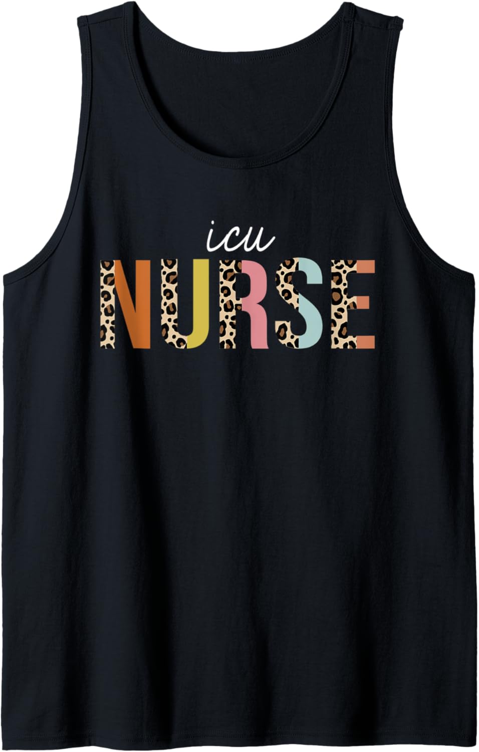 ICU Nurse Life Leopard Print RN Registered Nursing Squad Tank Top Tank Top Trending US Fan Favorite