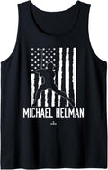 Distressed Flag Swing Michael Helman Prospect Baseball Fan Tank Top Tank Top | Perfect Gift Idea