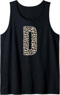 Leopard Print Cheetah Print Animal Print Letter D Cat Tank Top Tank Top Viral TikTok Find Fan Favorite