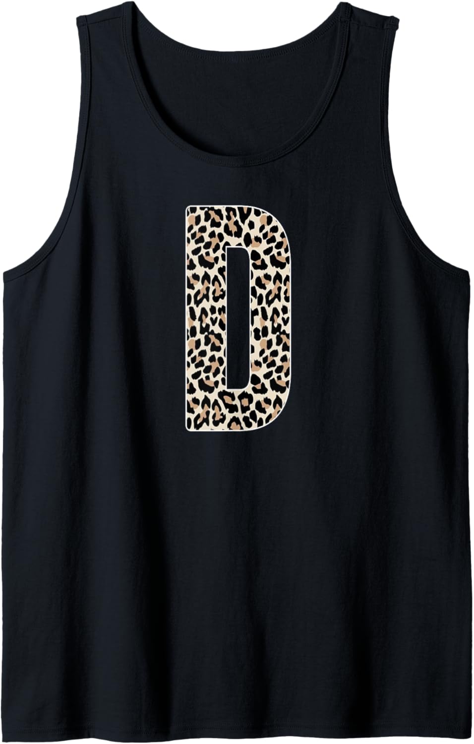 Leopard Print Cheetah Print Animal Print Letter D Cat Tank Top Tank Top Viral TikTok Find Fan Favorite