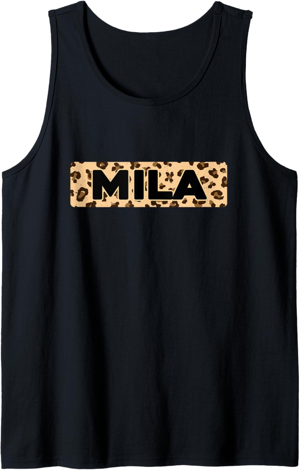 Funny Mila Leopard Print Personalized Name Mila Tank Top Tank Top High Search Demand Fan Favorite