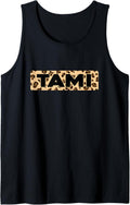 Funny Tami Leopard Print Personalized Name Tami Tank Top Tank Top Streetwear Style US Top Pick