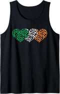 St Patricks Day Animal Cheetah Leopard Print Irish Hearts Tank Top Tank Top Comfort Fit Hot Right Now