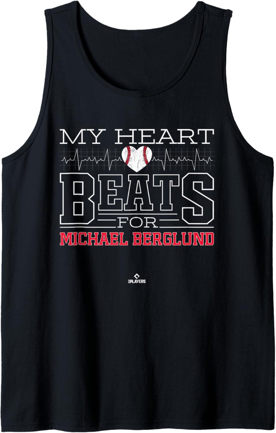 My Heart Beats for Michael Berglund Prospect Baseball Fan Tank Top Tank Top | Viral Streetwear Style