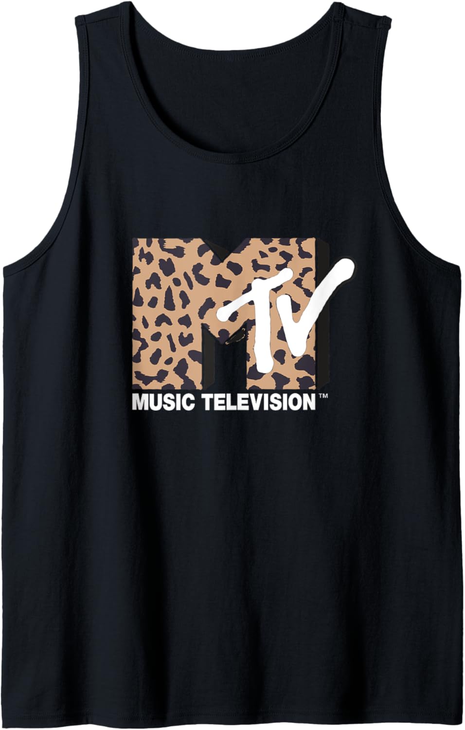 MTV Vintage Cheetah Print Music Television Tank Top Tank Top Trending US Fan Favorite