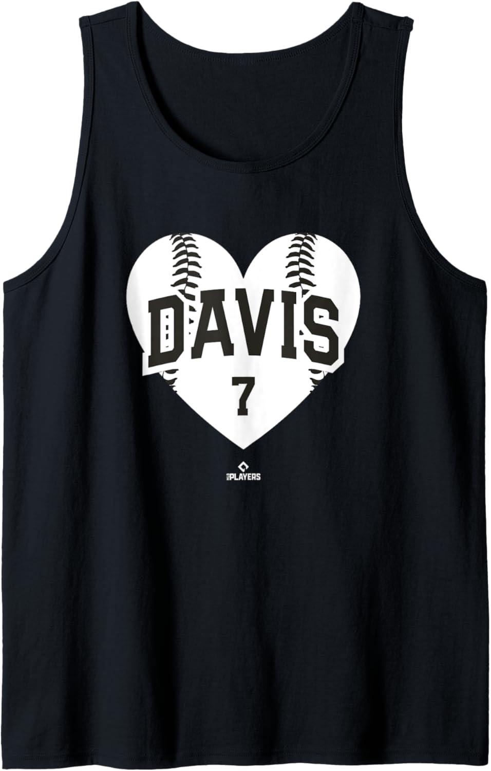 Baseball Heart JD Davis San Francisco MLBPA Tank Top Tank Top | Aesthetic Design