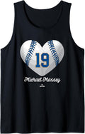 Baseball Heart Number Michael Massey Kansas City MLBPA Tank Top Tank Top | Premium Quality