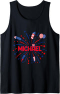 4th of July Party Celebration Federal Holiday Michael Tank Top Tank Top | Viral Streetwear Style