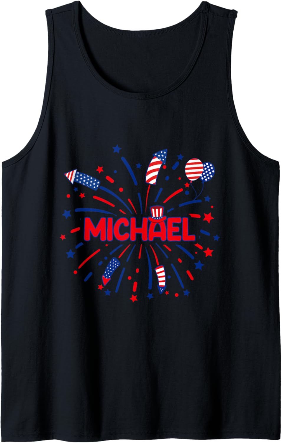 4th of July Party Celebration Federal Holiday Michael Tank Top Tank Top | Viral Streetwear Style