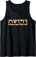 Funny Alana Leopard Print Personalized Name Alana Tank Top Tank Top High Search Demand Best Seller Look