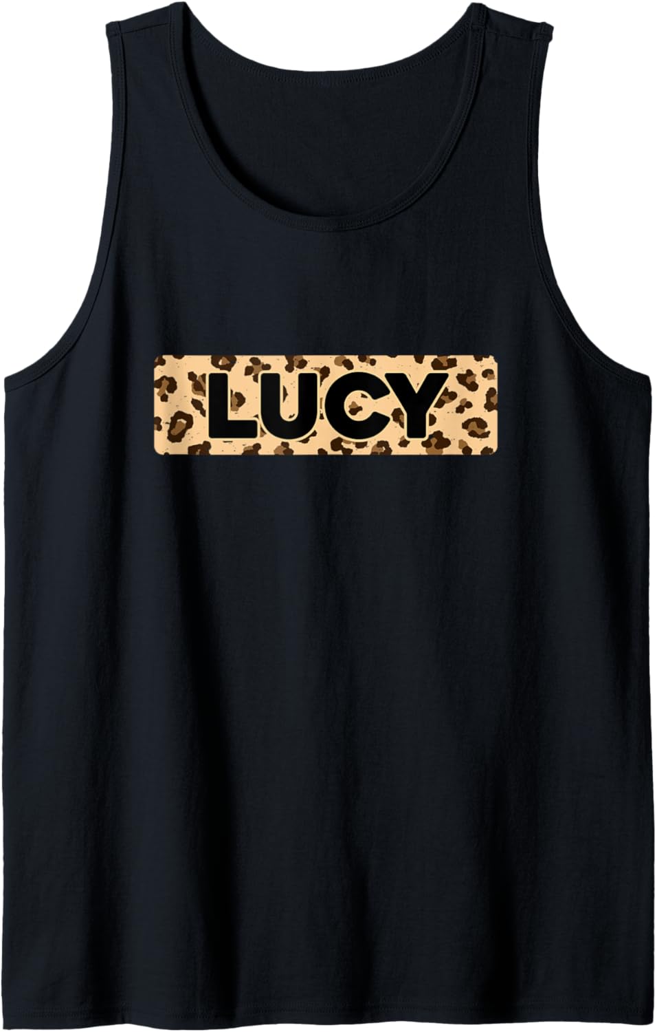 Funny Lucy Leopard Print Personalized Name Lucy Tank Top Tank Top Viral TikTok Find Best Seller Look