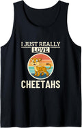 Cheetah I Just Really Love Cheetahs Tank Top Tank Top Viral TikTok Find Everyday Wear