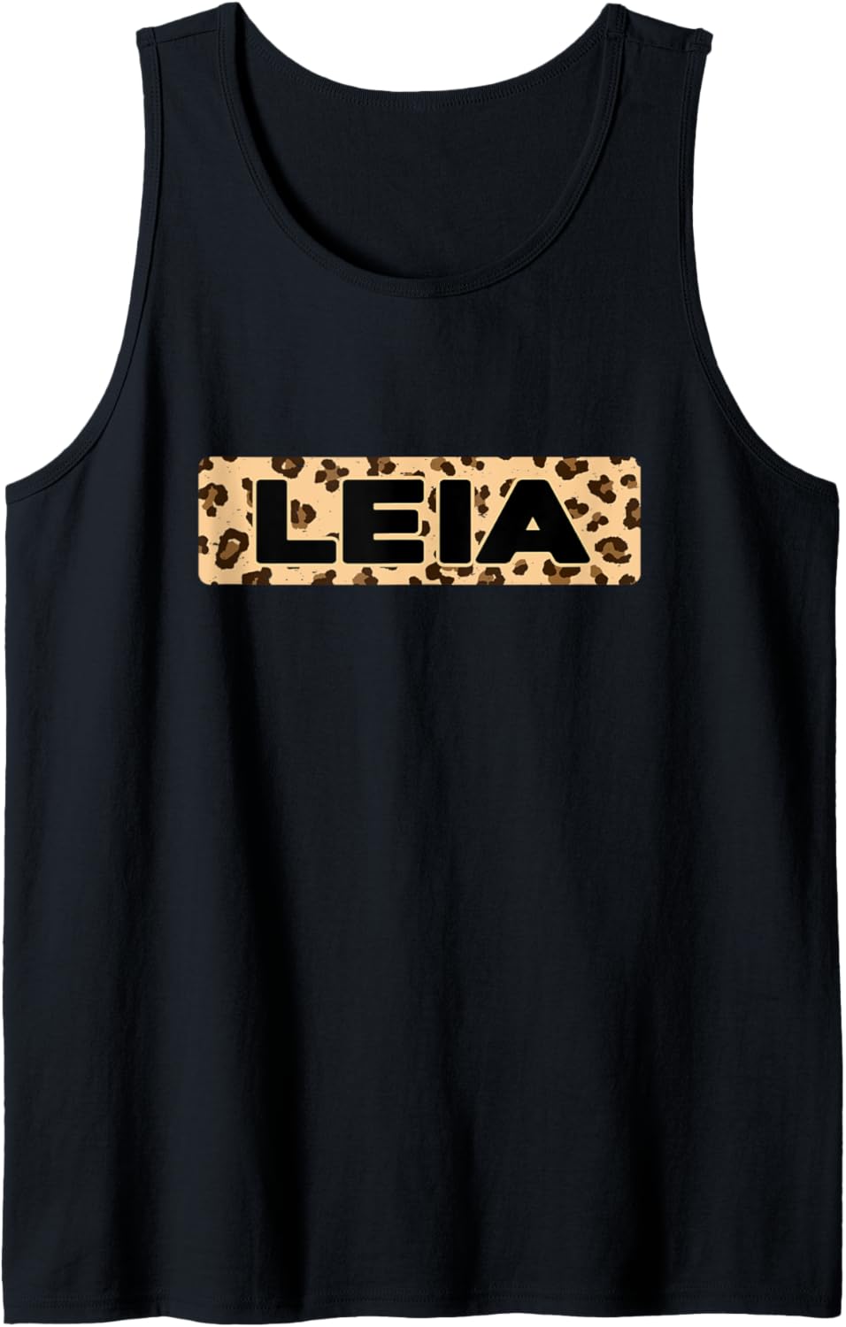 Funny Leia Leopard Print Personalized Name Leia Tank Top Tank Top Streetwear Style Fan Favorite
