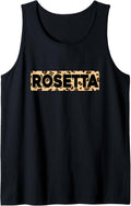 Funny Rosetta Leopard Print Personalized Name Rosetta Tank Top Tank Top Viral TikTok Find Hot Right Now