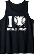 I Heart Michael Jarvis Prospect Baseball Fan Gear Tank Top Tank Top | Everyday Casual Wear