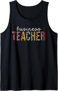 Business Teacher Leopard Print Funny Teaching Appreciation Tank Top Tank Top Comfort Fit Hot Right Now