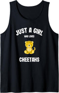 Girls Cheetah Gift Tank Top Tank Top Streetwear Style Hot Right Now