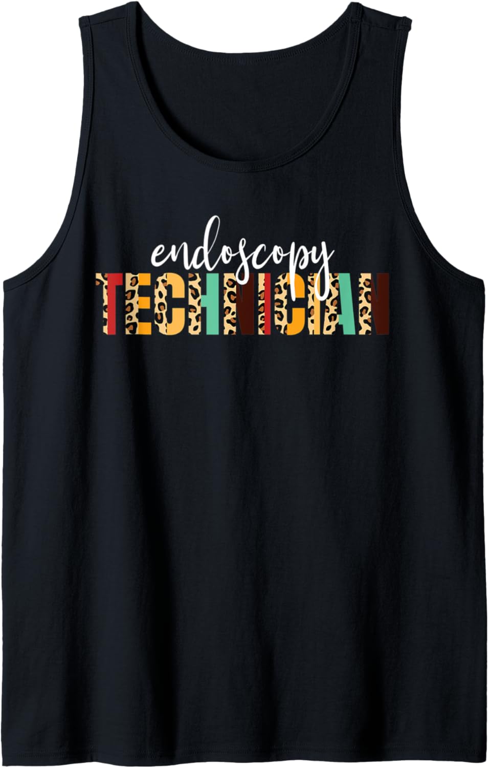 Endoscopy Technician Cheetah Print Endoscopy Technicians Tank Top Tank Top High Search Demand US Top Pick