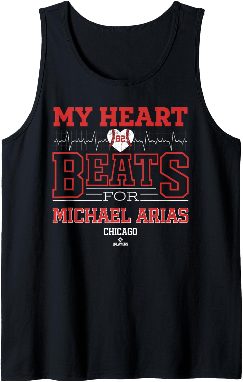 My Heart Beats for Michael Arias Chicago Baseball MLBPA Tank Top Tank Top | Premium Quality