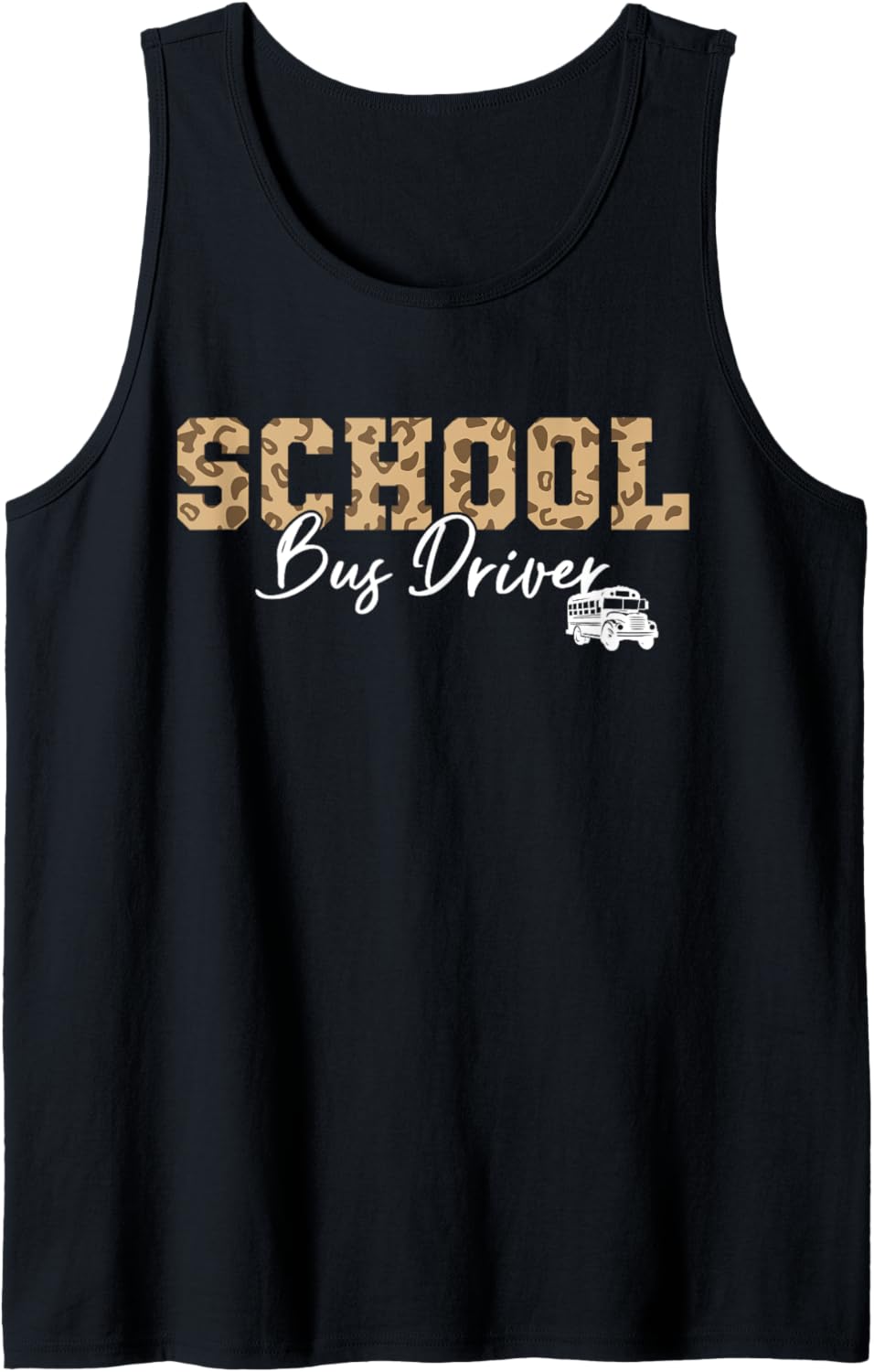 School Bus Driver Leopard Cheetah School Bus Driver Leopard Tank Top Tank Top Trending US Fan Favorite