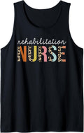 Rehab Nurse Life Leopard Print RN Registered Nursing Tank Top Tank Top Trending US Fan Favorite