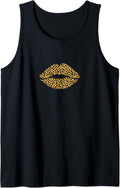 Cheetah Print Design Sexy Lips Cool 80s Retro Pattern Tank Top Tank Top Viral TikTok Find Hot Right Now