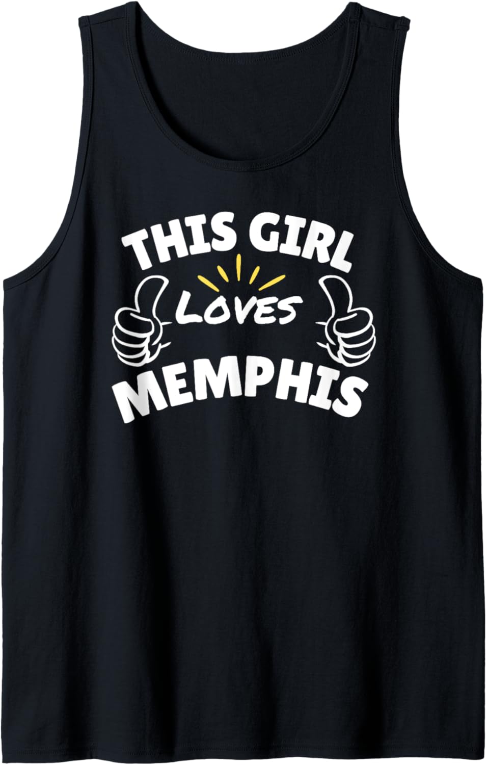 Fun Graphic-This Girl Loves Memphis Tank Top Apparel | Top Conversion Title | High CTR Boost