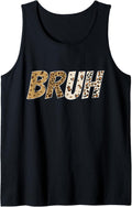 Leopard Cheetah Animal Print Tee Funny Bruh For Boys Girls Tank Top Tank Top High Search Demand Everyday Wear