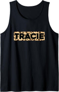 Funny Tracie Leopard Print Personalized Name Tracie Tank Top Tank Top Premium Print Fan Favorite