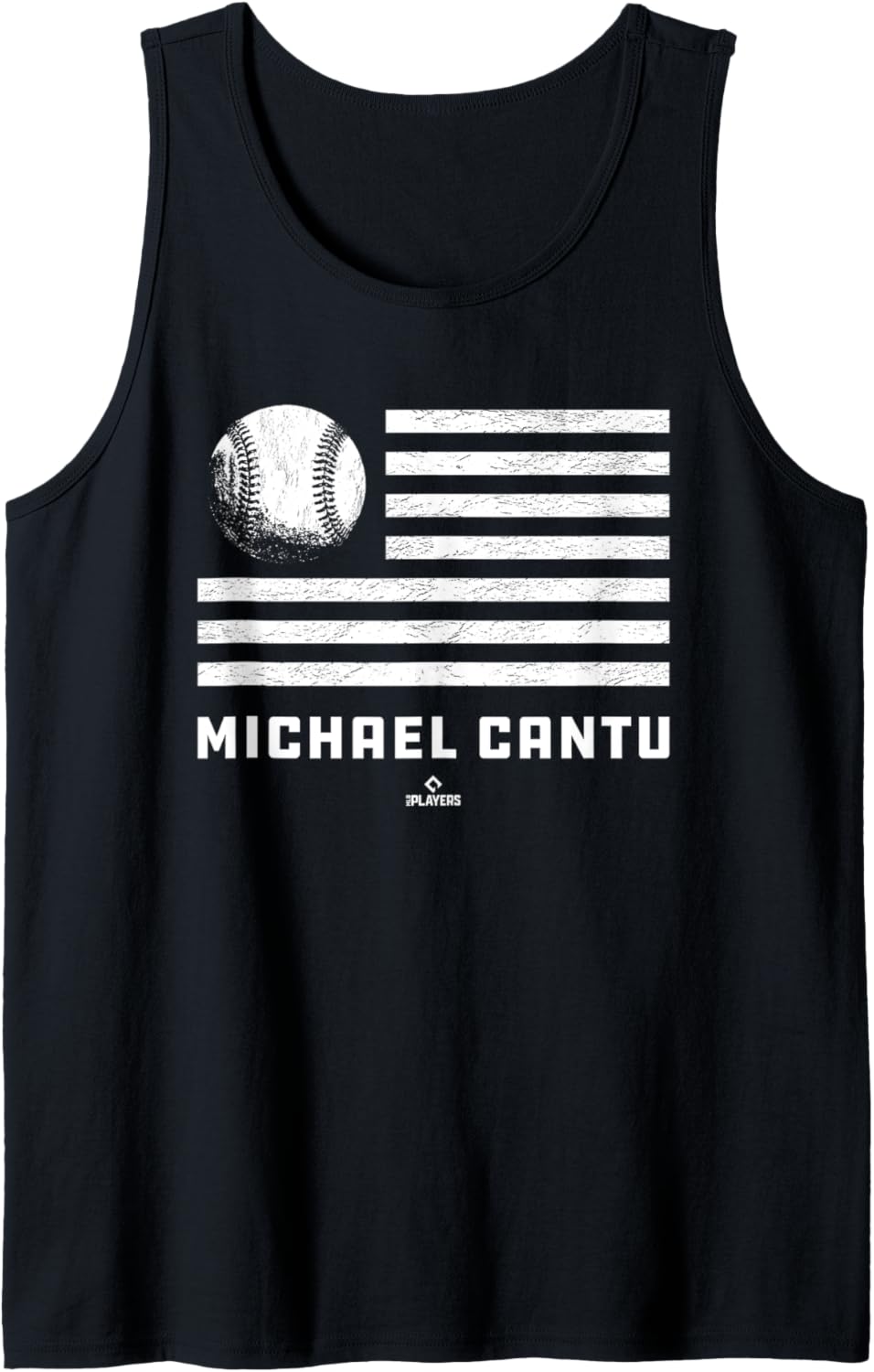 Flag Stripes Michael Cantu Prospect Baseball Fan Gear Tank Top Tank Top | Premium Quality
