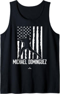 Distressed Flag Swing Michael Dominguez Prospect Baseball Tank Top Tank Top | Everyday Casual Wear