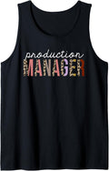 Production Manager Leopard Print Funny Appreciation Tank Top Tank Top Premium Print Everyday Wear