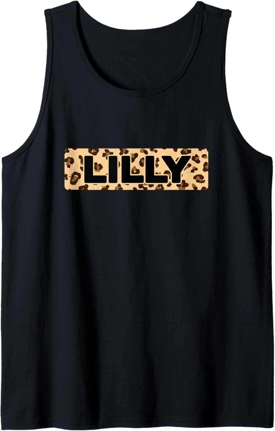 Funny Lilly Leopard Print Personalized Name Lilly Tank Top Tank Top Streetwear Style US Top Pick