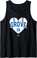 Baseball Heart Michael Grove Los Angeles MLBPA Tank Top Tank Top | Premium Quality