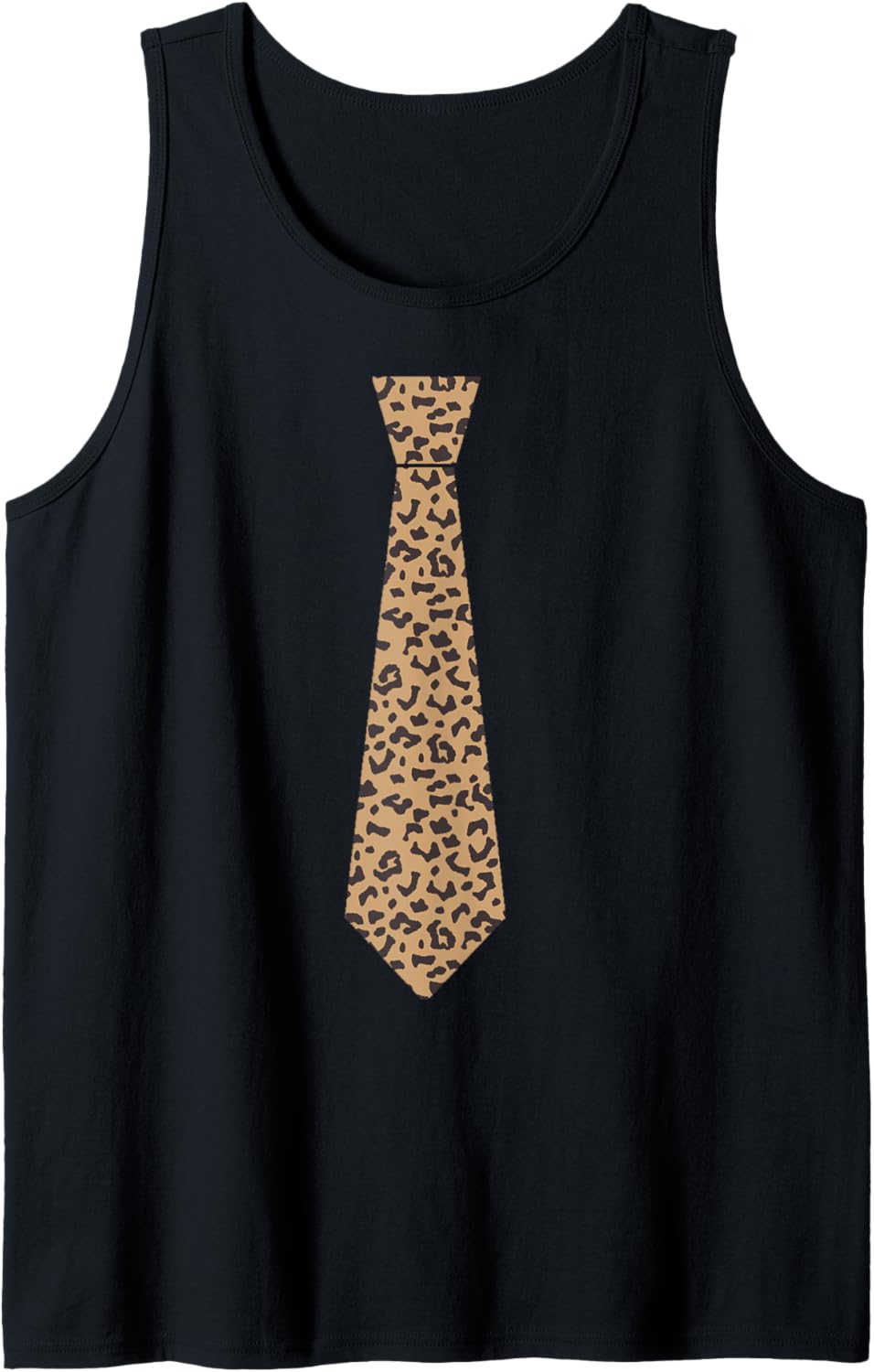 Funny Necktie Tie Leopard Cheetah Tank Top Tank Top Streetwear Style US Top Pick