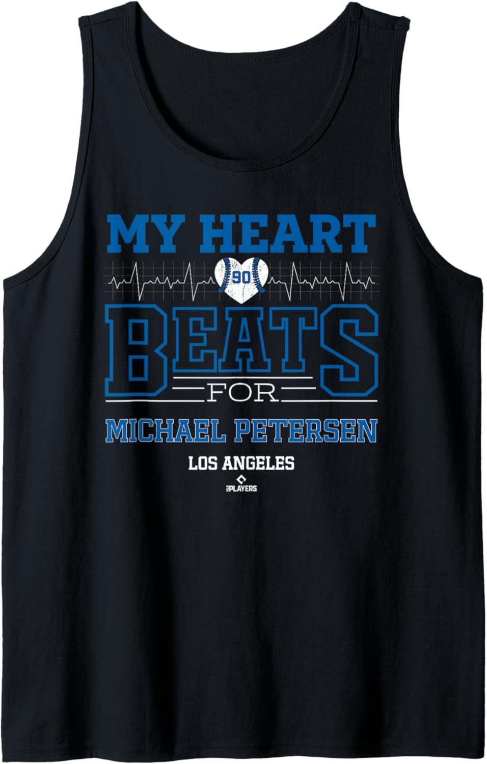 My Heart Beats for Michael Petersen Los Angeles Baseball Tank Top Tank Top | US Best Seller