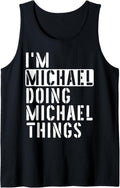 Mens Michael Doing Michael Things Michael Tank Top Tank Top | Everyday Casual Wear