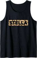 Funny Stella Leopard Print Personalized Name Stella Tank Top Tank Top Premium Print Hot Right Now