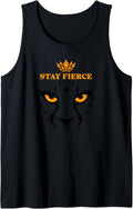 Cheetah Print Stay Fierce Tank Top Tank Top Trending US Fan Favorite