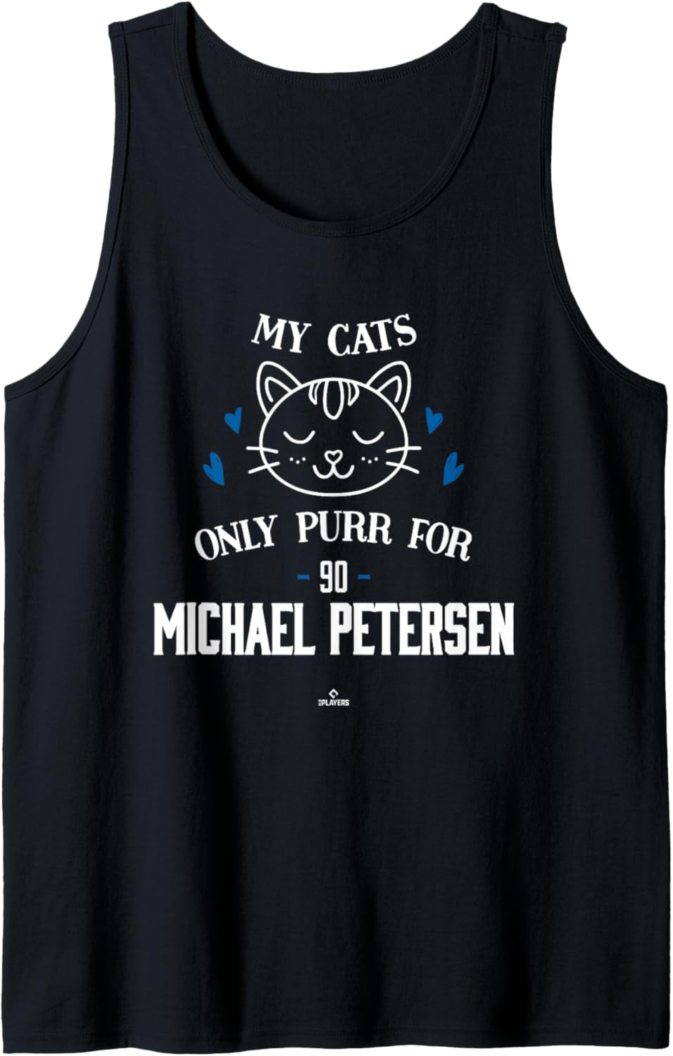 Cat Lovers for Michael Petersen Los Angeles Baseball MLBPA Tank Top Tank Top | Perfect Gift Idea