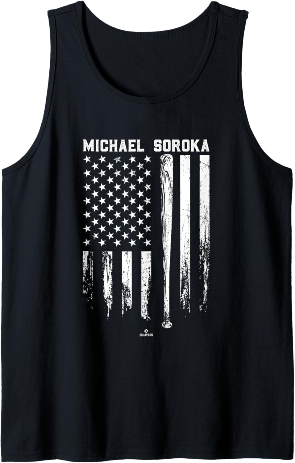 USA Flag Bat Michael Soroka Chicago Baseball MLBPA Tank Top Tank Top | Everyday Casual Wear