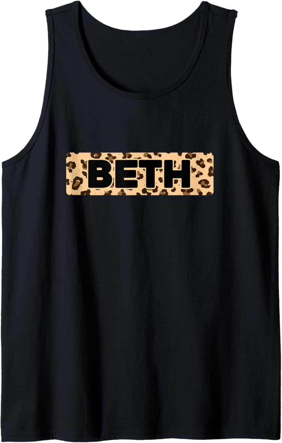 Funny Beth Leopard Print Personalized Name Beth Tank Top Tank Top Trending US Fan Favorite