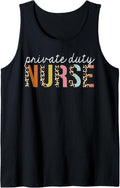 Private Duty Nurse Life Leopard Print RN Registered Nursing Tank Top Tank Top Viral TikTok Find US Top Pick
