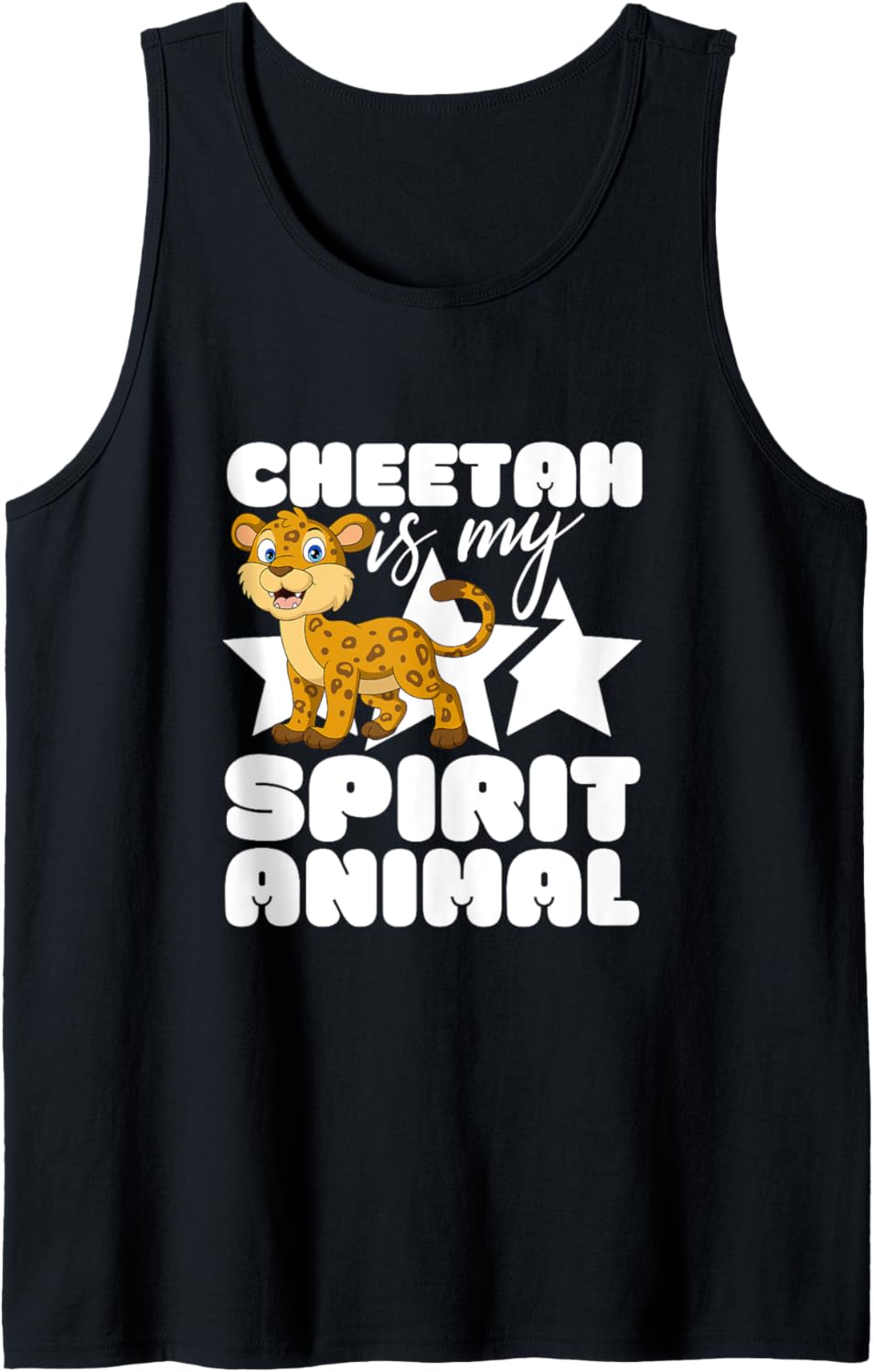 Cheetah is My Spirit Animal Kawaii Cartoon Funny Cheetahs Tank Top Tank Top High Search Demand Best Seller Look