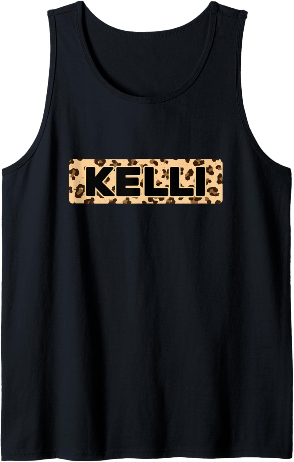 Funny Kelli Leopard Print Personalized Name Kelli Tank Top Tank Top Viral TikTok Find Best Seller Look