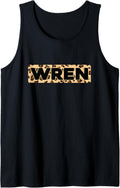 Funny Wren Leopard Print Personalized Name Wren Tank Top Tank Top High Search Demand Everyday Wear